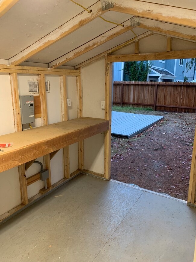 Electrical Is off limits, Not renting Bench, room for storage shelves and tubs. Led lighting - 1638 Schooner Ct Unit Main Home