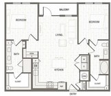 2Beds 2Baths