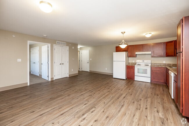 1BR, 1BA - 765SF - Living Room - Connect55+ Ankeny Senior Living 55+