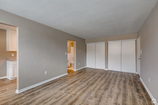 2BR, 1BA - Living Room, Kitchen and Dining - 1355 Bldg