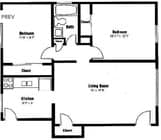 2BR/1BA