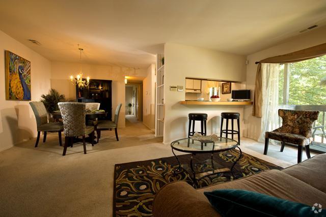 Living Room - The Bluffs at Fairway Hills Apartments