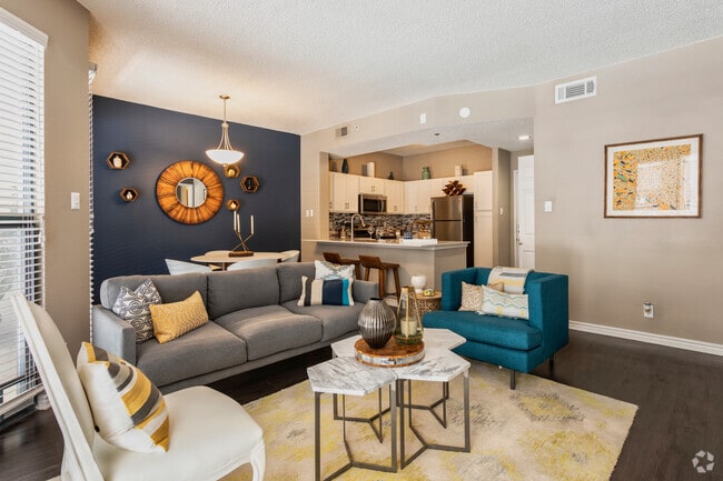 1BR,1BA - 800SF A3 - Living Area - Alesio Urban Center