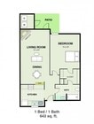 1BR/1BA
