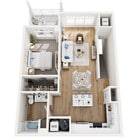 Floor Plan 1E | Seasons at Spring Street | Apartments in Mount Pleasant, WI