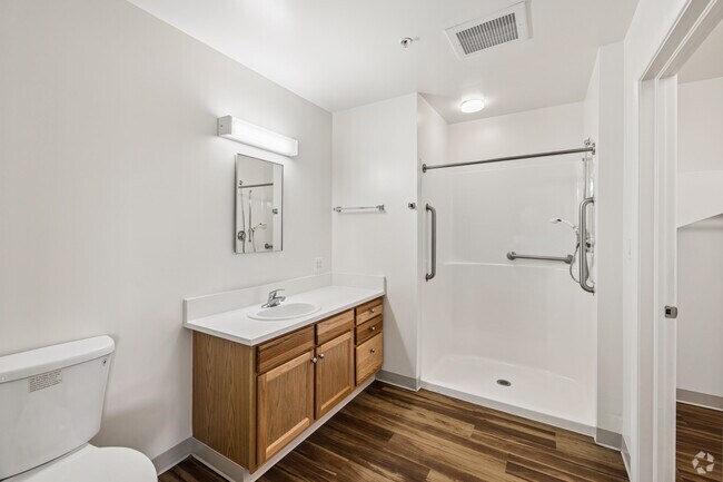 2 habitaciones, 1 baño - 840 pies cuadrados - Baño