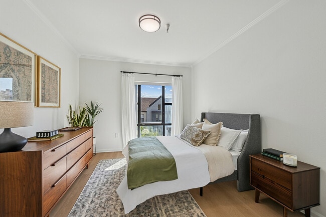 Spacious and bright bedroom