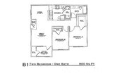 2BR/1BA