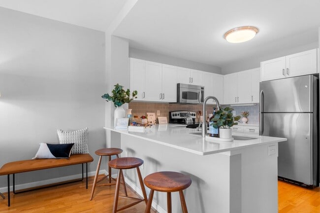 Breakfast bar at The Amelia Apartments in Quincy, MA - Amelia Apartments