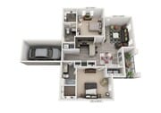 2x2 Garage floor plan The Cooper 202