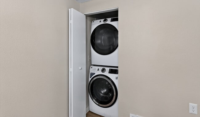 Enjoy the ease of in-home laundry.
