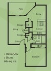 1BR/1BA
