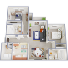 B2R- 2x2 floor plan Indy 7925