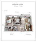 Deerfield Deluxe 2 Bath 3D Floorplan 2025-09-23