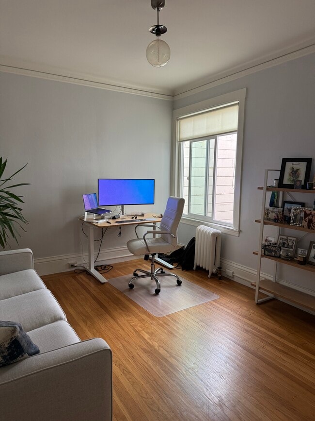 Room 3. Has been used as formal dining room, bedroom (has a good sized closet), or office - 1267 Chestnut St Unit 2