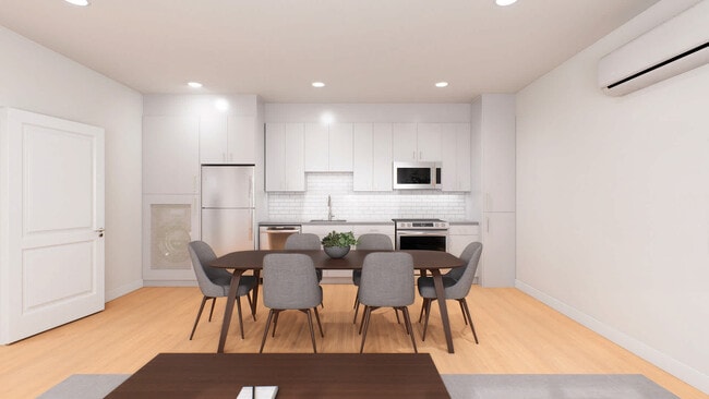 Sala de estar con suelo de superficie dura - Deerwood