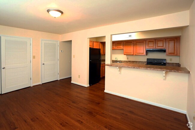 Wood flooring in select homes