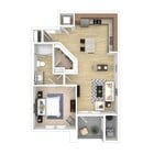 1x1 Floor Plan | Verdant at Green Vally Apartments - A2 - 1