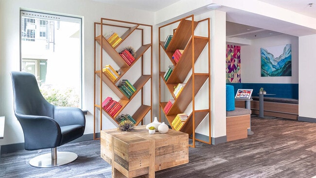 Apartment community Resident Lounge at Griffis Belltown in Seattle, Washington.
