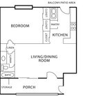 1BR/1BA