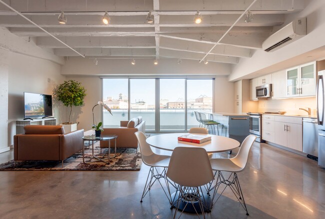 Living Room Kitchen - The Garage Rental