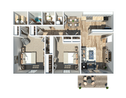Two Bedroom Kinley Flats