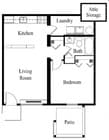 1BR/1BA