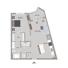 Floor Plan (Arya) - 1 Bedroom (Warhol III)