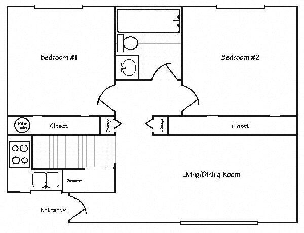 Floor Plan - Two Bedroom