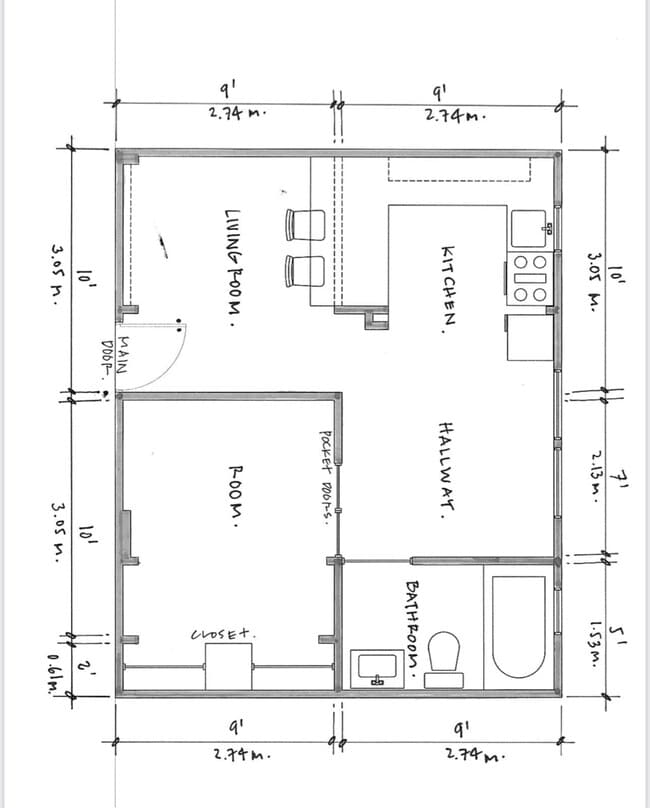 Floor Plan - 1457 Park Rd NW Unit 404