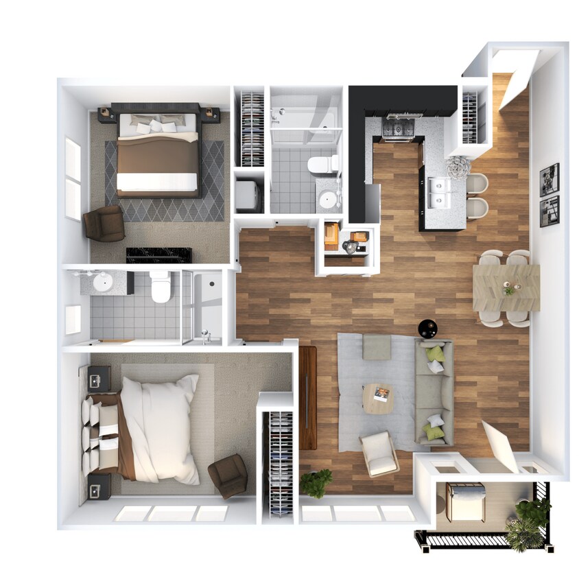 Floor Plan - 2 bedroom