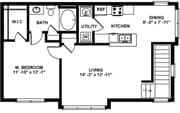 1bed 1bath