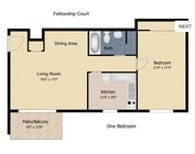 1BR/1BA