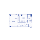 A18 floor plan Watermark at Buzzard Point