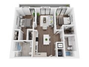 B3 floor plan Grove Central Residences