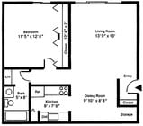 1BR/1BA