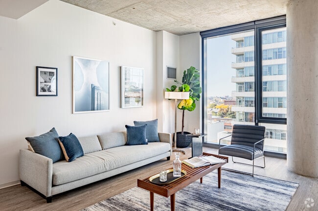 2BR, 2BA - 1,200SF - Living Room