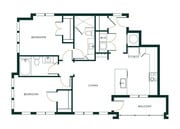 B2D floor plan The Hartley at Blue Hill