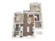 Plano de planta B1C The Taylor en Greenway