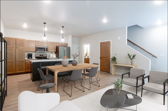 2 Bedroom Townhouse kitchen - Avalon Apartments