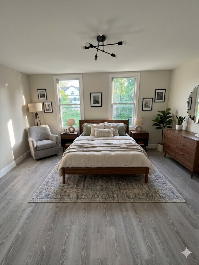 Photo - Fully Renovated 3BR Single-Family Home – Newark | Central Air, Backyard & Deck