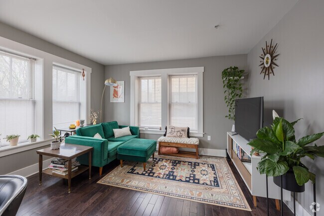 2BR, 1BA, sala de estar