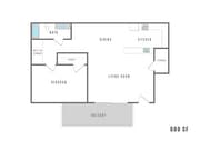1 Bedroom 1 Bath - 600 SF