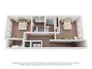 1,508 SF 2 Bd/2.5 Ba Two-Story Townhome