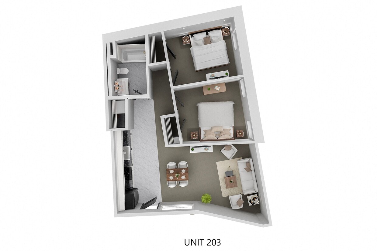 Floor Plan - 2B1RA