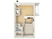 One bedroom floor plan