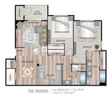 1100 Square Feet