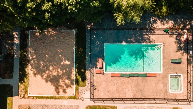 Victory at MSU outdoor amenity area - 745 Burcham Dr