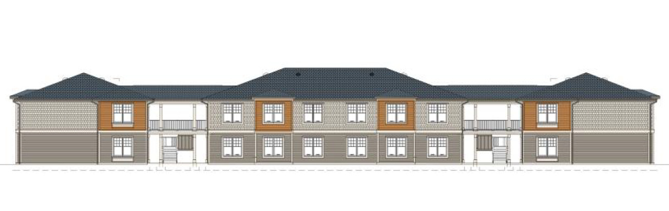 Building Rendering - The Grove at Perry Apartments