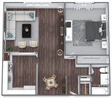 1 Bed 1 Bath